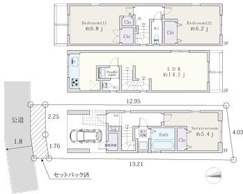 �_�ސ쌧���s�����撆�쓇5���ڂ̒��È�ˌ��Ă̊Ԏ��}