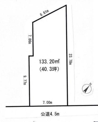 �_�ސ쌧���l�s�΋抛��7���ڂ̓y�n�̊Ԏ��}