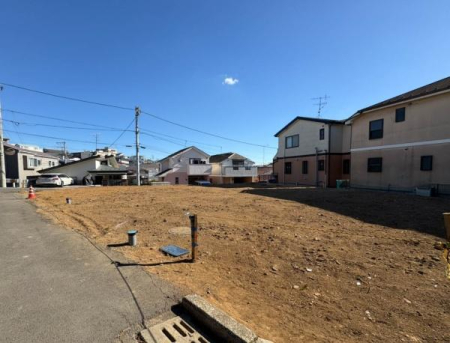 �_�ސ쌧���l�s��搴���P�u�̓y�n�̑O�ʓ��H�܂ތ��n�ʐ^