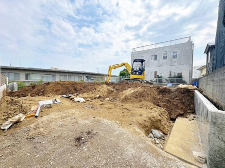 �_�ސ쌧���q�s���z1���ڂ̐V�z��ˌ��Ă̌��n�O�ώʐ^