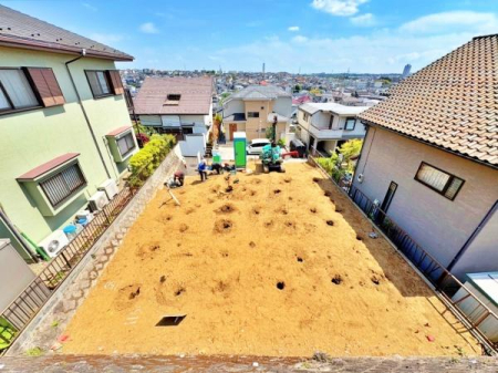 �_�ސ쌧���l�s����㔒��2���ڂ̐V�z��ˌ��Ă̌��n�O�ώʐ^