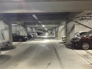 　地下駐車場です。